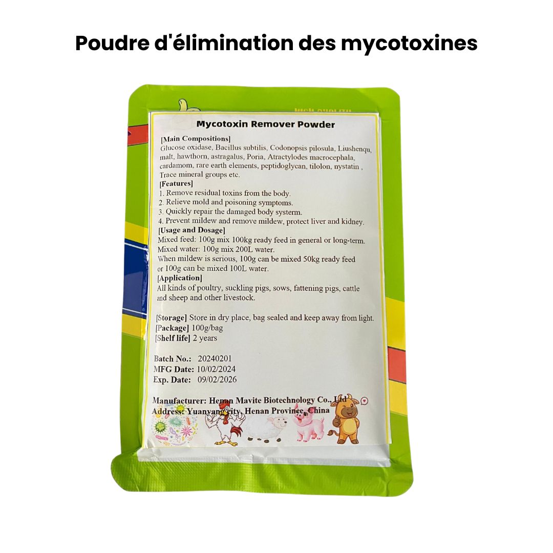 Poudre d'élimination des Mycotoxines