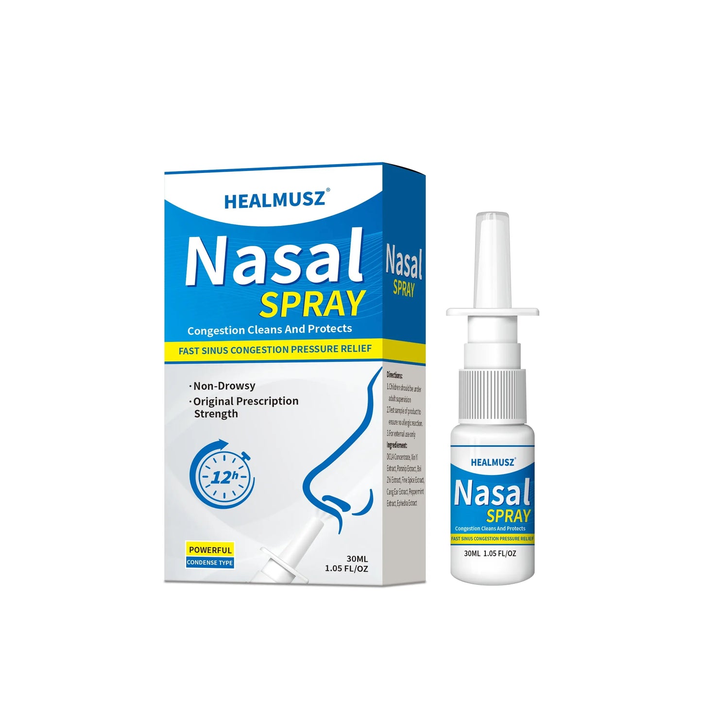 Spray Nasal pour Soulager l’Obstruction Nasale et la Sinusite