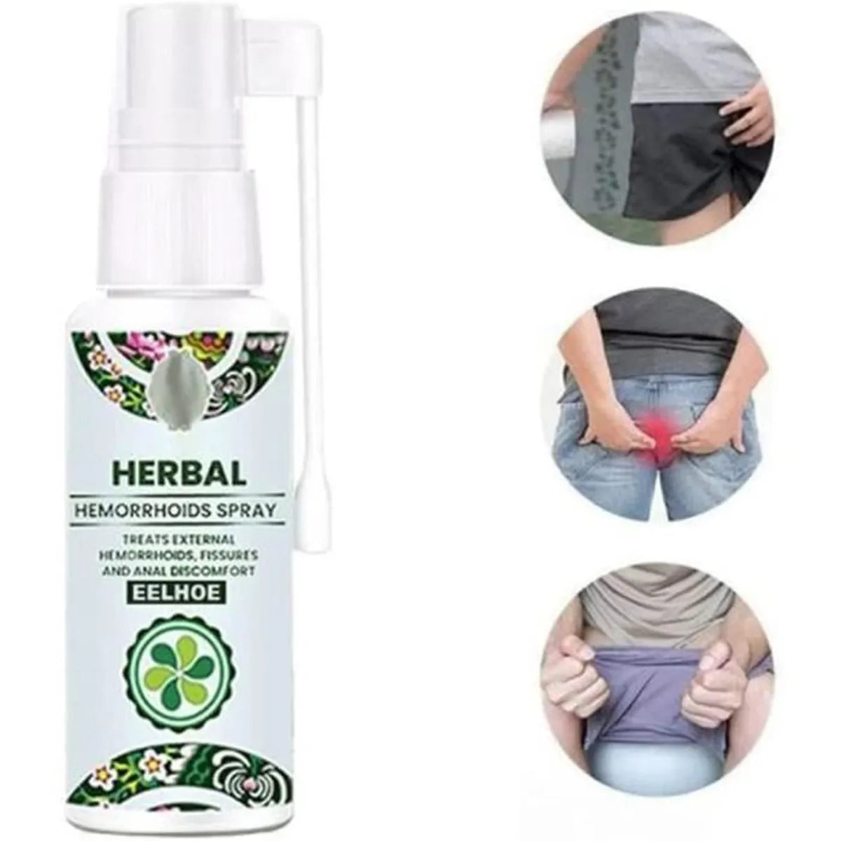 HERBAL SPRAY - Traitement efficace contre les Hémorroïdes interne et externe